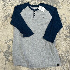 Men’s XL Hurley Icon Henley 3/4 sleeve new with tags shirt